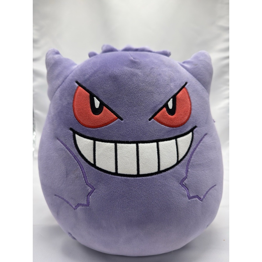 Pokemon Gengar 10" Squishmallow Plush Kellytoy Purple Pokémon